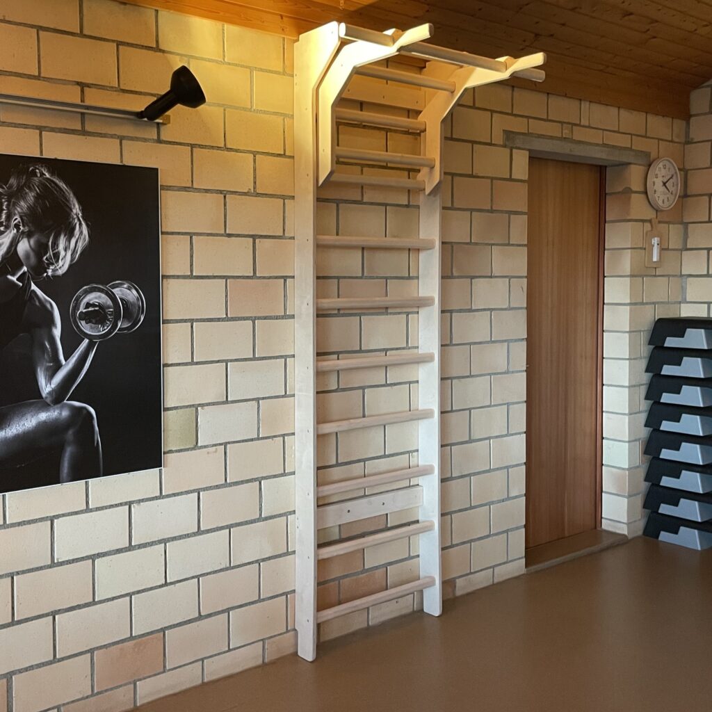 Sprossenwand für Personaltraining und Korrekturübungen nach Functional Movement Screen im Atrium Gym in Wigoltingen