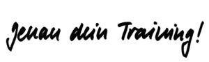 Genau dein Training handschriftlich geschrieben.